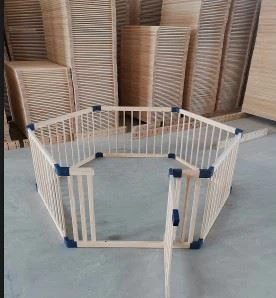 Baby Playpen Wood Square Baby Fence
